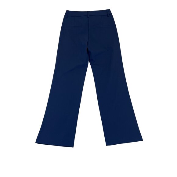 Kiczoy Womens Blue Viscose-Blend Flared Dress Pants Size 2 - New - Picture 2 of 6